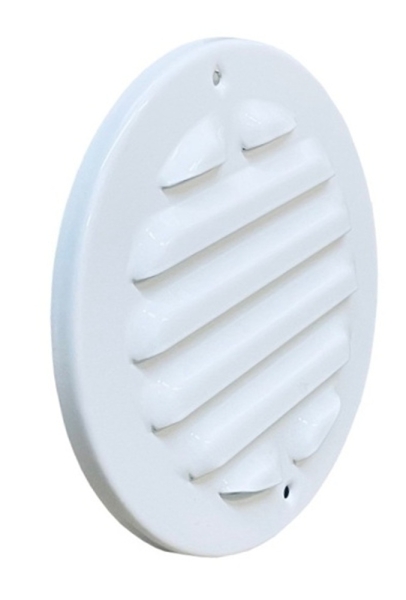 Lüftungsgitter Aluminium rund weiß Durchmesser 250 mm